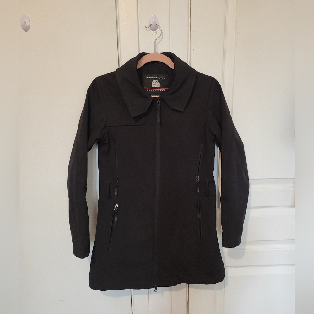 Misty Mountain Softshell Black Performance Jacket – Women’s Small